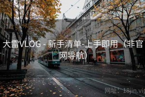 大雷VLOG - 新手清单-上手即用（非官网导航）