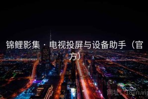 锦鲤影集 · 电视投屏与设备助手（官方）