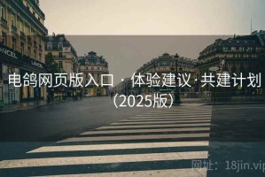 电鸽网页版入口 · 体验建议·共建计划（2025版）