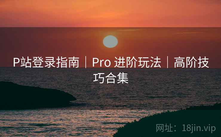 P站登录指南｜Pro 进阶玩法｜高阶技巧合集