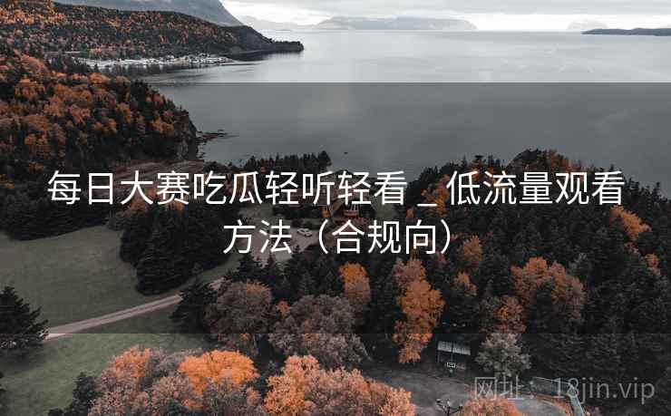 每日大赛吃瓜轻听轻看 _ 低流量观看方法（合规向）